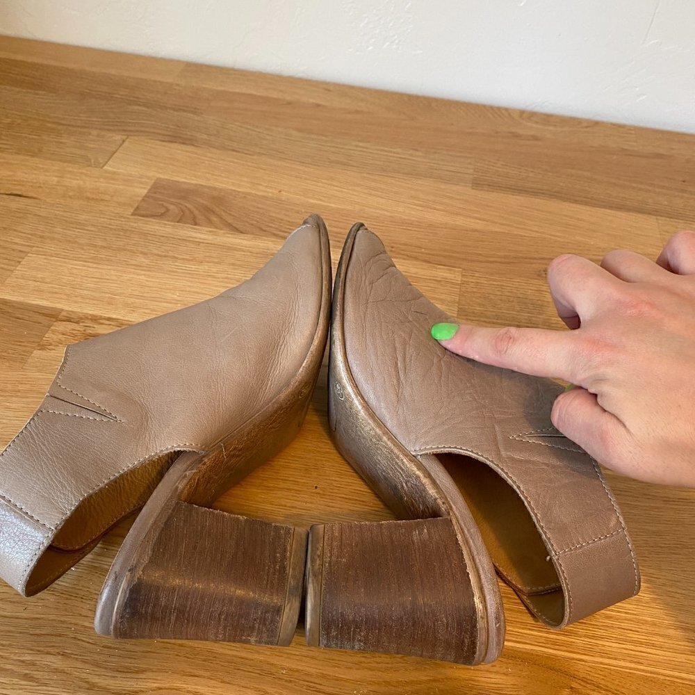 Bueno UMAY Block Heel Sandals Nude / Tan - Picture 10 of 13